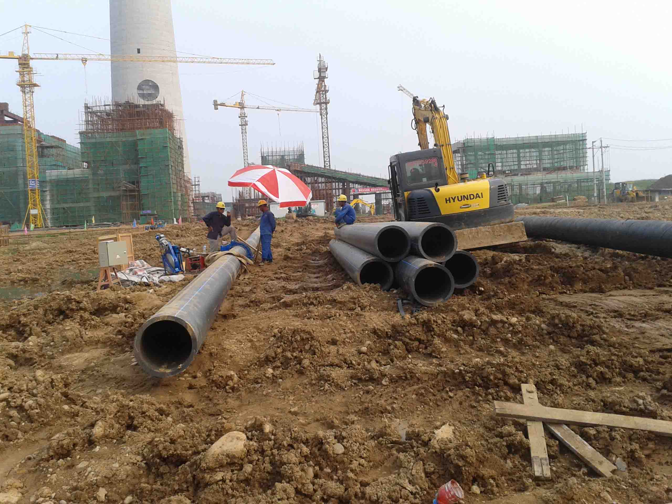 天津Hdpe塑钢缠绕管施工现场